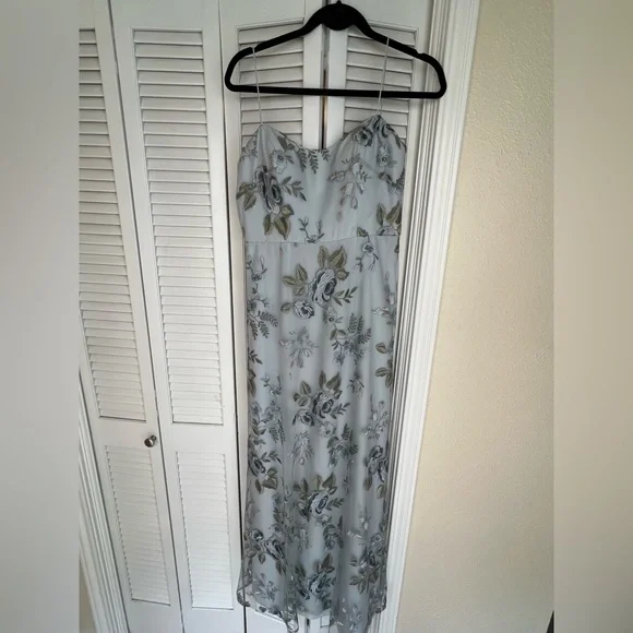 jenny yoo blue floral dress Jenny Yoo Bridesmaid Dress Rebecca Print in Enchanted Floral Tulle Enchanted Floral Serenity Blue